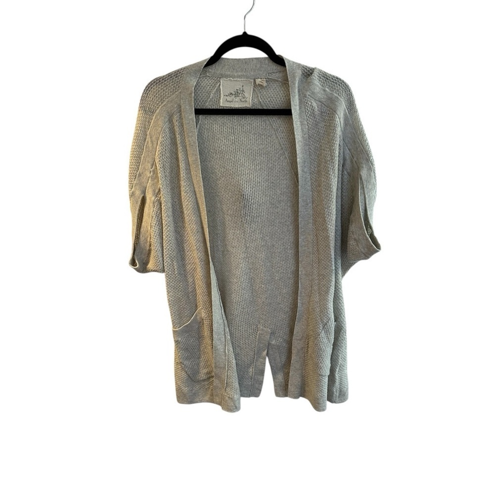 Anthropologie Angel of The North Open-Front Sweater